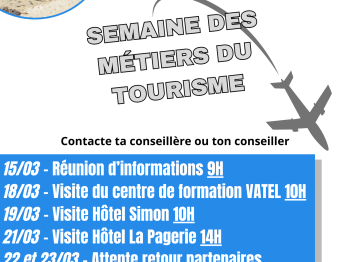 SEMAINE DES MÉTIERS DU TOURISME 2